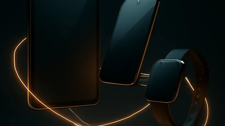 866JL COM Multiple devices floating in harmony